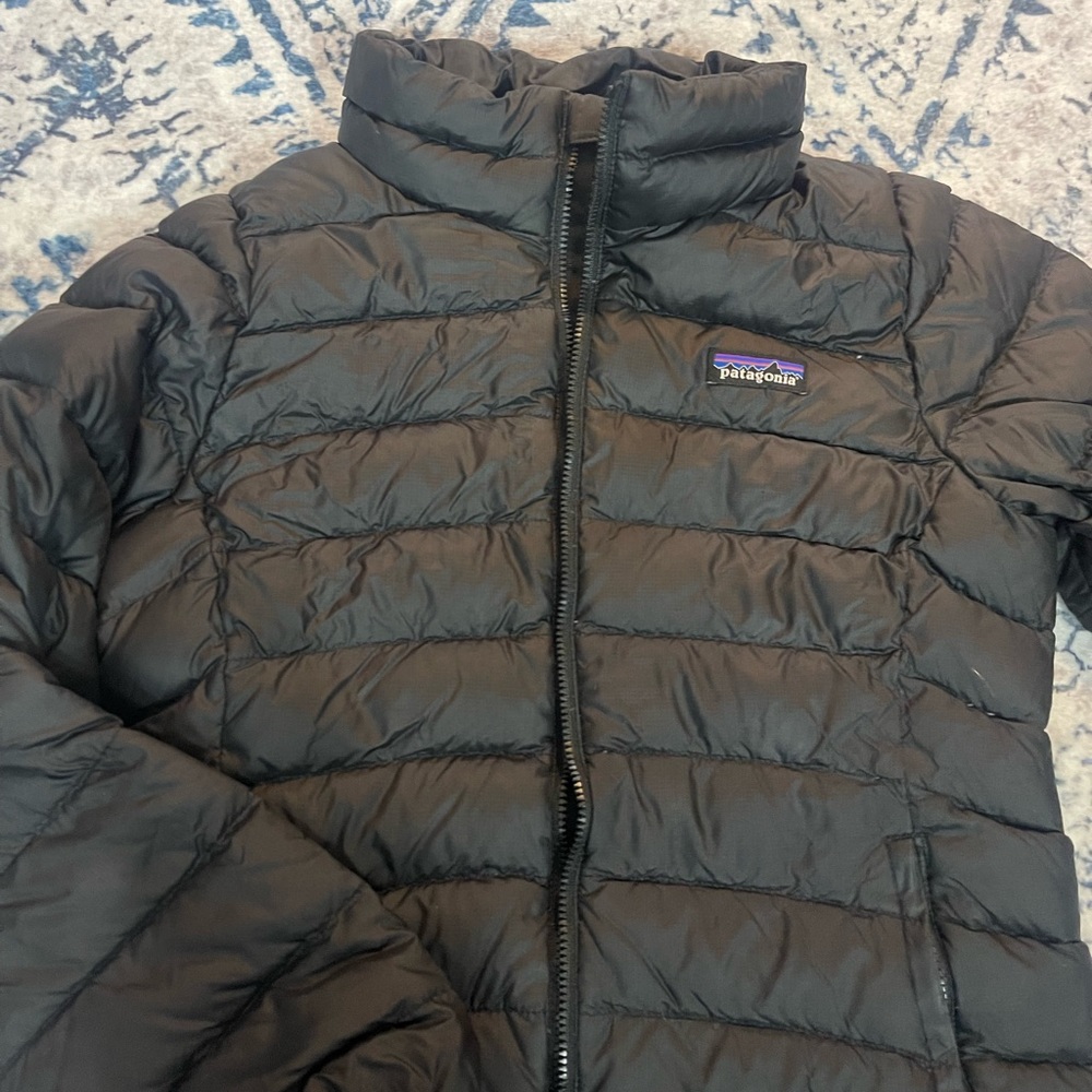 Patagonia down sweater puffer jacket boys size m (10)